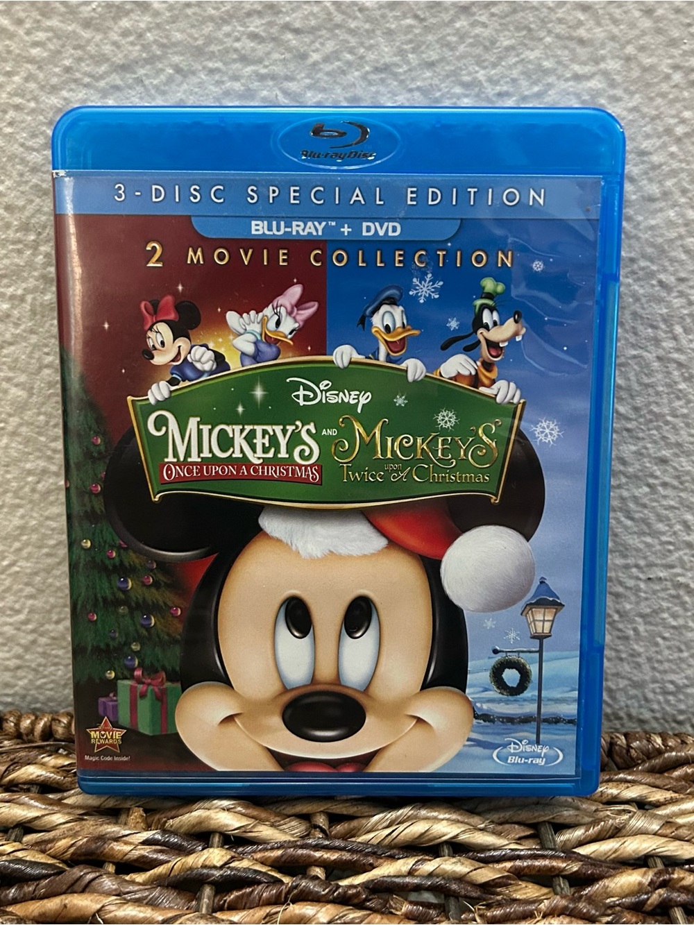 Disney Mickey’s Once & Twice Upon A Christmas Blu-ray DVD 3 Disc